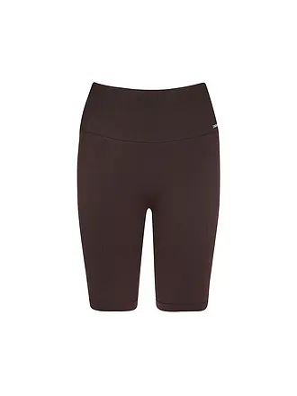 AIM'N | Short de cycliste côtelé sans coutures pour femmes | braun